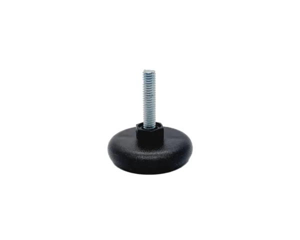 Nivelador plástico redondo diámetro de la base 80 mm con tornillo metálico