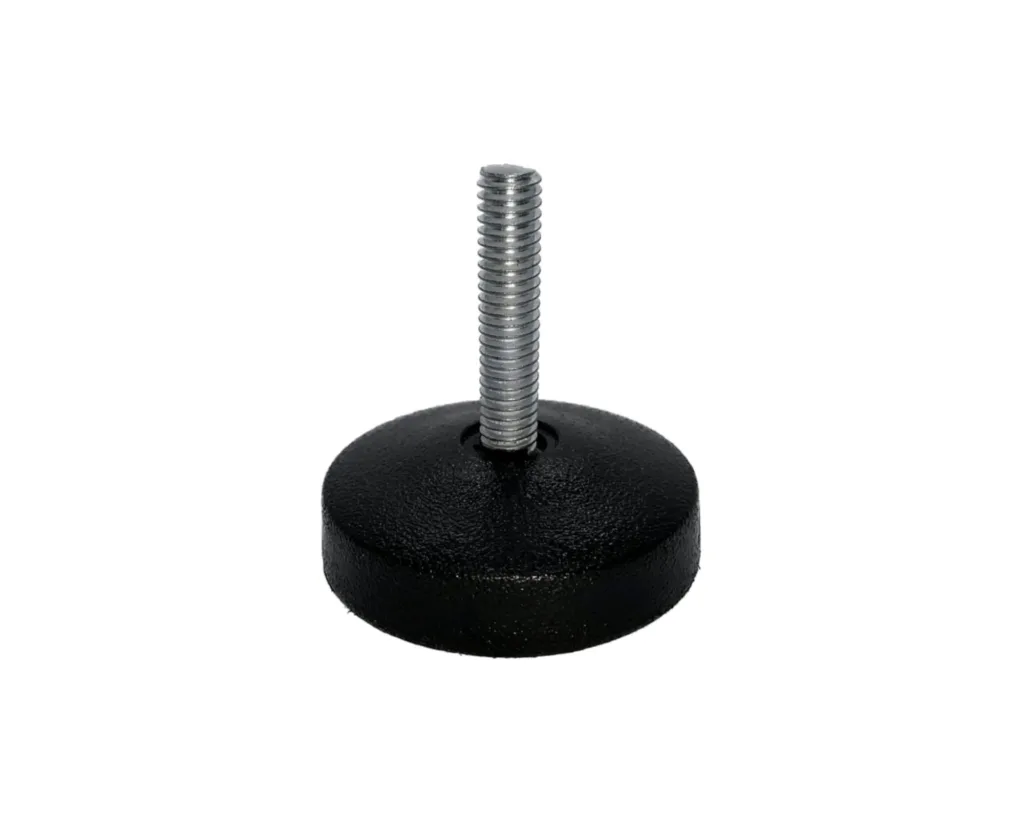 Nivelador plástico redondo diámetro de la base 2” tipo “Flex” con tornillo metálico
